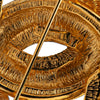 Chanel Gold Plated CC Quilted Brooch Secondhand