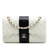 Secondhand Chanel Medium Classic Bi Stripe Lambskin Double Flap