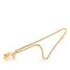 Chanel Gold Plated CC Clover Chain Pendant Necklace Secondhand