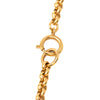 Chanel Gold Plated CC Clover Chain Pendant Necklace Secondhand