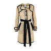 Secondhand Moschino Mesh Belted Trench Coat - '10s