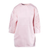 Secondhand Rochas Pink Structured Mini Dress with Floral Embroidery - '10s