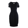 Secondhand Yves Saint Laurent Rive Gauche Black Silk Knit Balloon Dress - '00s