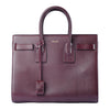 Secondhand Saint Laurent Paris Burgundy Smooth Calfskin Leather Medium Sac De Jour Bag - '10s