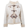 Secondhand Prada Women’s Shearling Short Coat with Hood - '00s