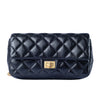 second hand Chanel Black Quilted Leather Belt Bag - '10s