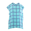 second hand Prada Turquoise Check Silk Sleeveless Shirt – '00s
