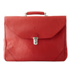 Secondhand Ferrari Schedoni Red Leather Shoulder Bag Briefcase - '90s