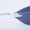 Secondhand Cartier Panthère Rimless Sunglasses – Blue Gradient Lenses, Silver Panther Detail - '00s