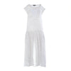 Secondhand Rochas Textured Silk-Blend Drop-Waist Maxi Dress - '10s