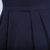 Secondhand Prada Navy Sleeveless Pleated A-Line Dress