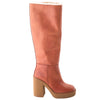 Secondhand Prada Brown Leather Knee High Boots - '10s