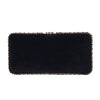 Secondhand Chanel Black Velvet Gold Embroidered Clutch – '10s