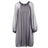 Secondhand Stephan Janson Grey Sheer Viscose Silk Cape Dress - '10s