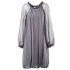 Secondhand Stephan Janson Grey Sheer Viscose Silk Cape Dress - '10s