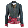 Secondhand Christian Dior by John Galliano Vintage Leather Embellished Denim Bar Jacket - '00s