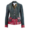 Secondhand Christian Dior by John Galliano Vintage Leather Embellished Denim Bar Jacket - '00s