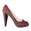 Secondhand Prada Suede Ruffle Embellishment Pumps - '00s