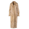 Secondhand Denimaxx Beige Sheared Shearling Fur-Trim Maxi Coat