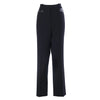 Secondhand Giorgio Armani Black Tailored Trousers with Leather Details- '90s