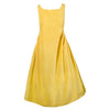 Secondhand Rochas Yellow Dress with Open Back Detail - '10s