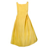 Secondhand Rochas Yellow Dress with Open Back Detail - '10s