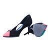 Secondhand Salvatore Ferragamo Fiaba Leather and Suede Pumps- '10s