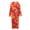 Secondhand Gianfranco Ferré Baroque Print Silk Dress with Oversized Bow – '80s