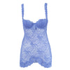 Secondhand La Perla Blue Lace Bustier Slip Dress - '00s