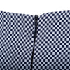 Secondhand Gucci Vintage Navy & White Micro-Check High-Waist Midi Skirt - '90s