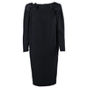 Secondhand Guy Laroche Black Flakes Dress Vintage - '70s
