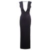 Secondhand Solace London Black Maxi Dress -'10s