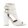 Secondhand Laurence Decade Rush Festone Calfskin Leather Heels - '10s