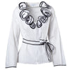 Secondhand Anne Fontaine V-Neck Long Sleeve Blouse - '00s