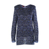 SECOND HAND Missoni Knit Mini Dress Blue & Silver