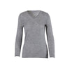Secondhand Brunello Cucinelli Grey Cashmere V-Neck Sweater