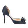 Secondhand Christian Louboutin Satin Bow Accents D'Orsay Pumps - '10s