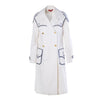 Secondhand Roberta Di Camerino Nautical Trompe-L'œil Cotton Coat -'70s