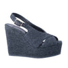 second hand Castaner Dark Grey Wedge Espadrilles