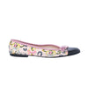 Secondhand Chanel Multicolor Canvas and Patent Leather Cap-Toe Ballet Flats - '00s