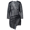 Secondhand Self Portrait Lace-Up Draped Mini Dress - '10s