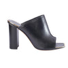 Secondhand Celine Black Leather Flat Slides With Gold-Tone Details - '10s