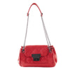 second hand Chanel Mini Accordion Flap Bag in Red Caviar Leather