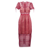 Secondhand Self Portrait Lace Column Midi Dress - '10s