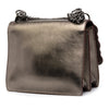 Fendi Mini Scalloped Metallic Studded Leather Kan I Crossbody Secondhand