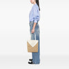 LOEWE Medium Bicolor Shiny Calfskin Puzzle Fold Tote Secondhand