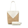 LOEWE Medium Bicolor Shiny Calfskin Puzzle Fold Tote Secondhand