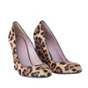 Secondhand Gucci Two-Tone Leopard Print Pony Hair Wedge Pumps - '00s