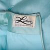 Secondhand Jean Lutece Couture-Style Silk Dress In Sage Green With Intricate Beaded Embellishments-'60s