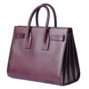 Secondhand Saint Laurent Paris Burgundy Smooth Calfskin Leather Medium Sac De Jour Bag - '10s